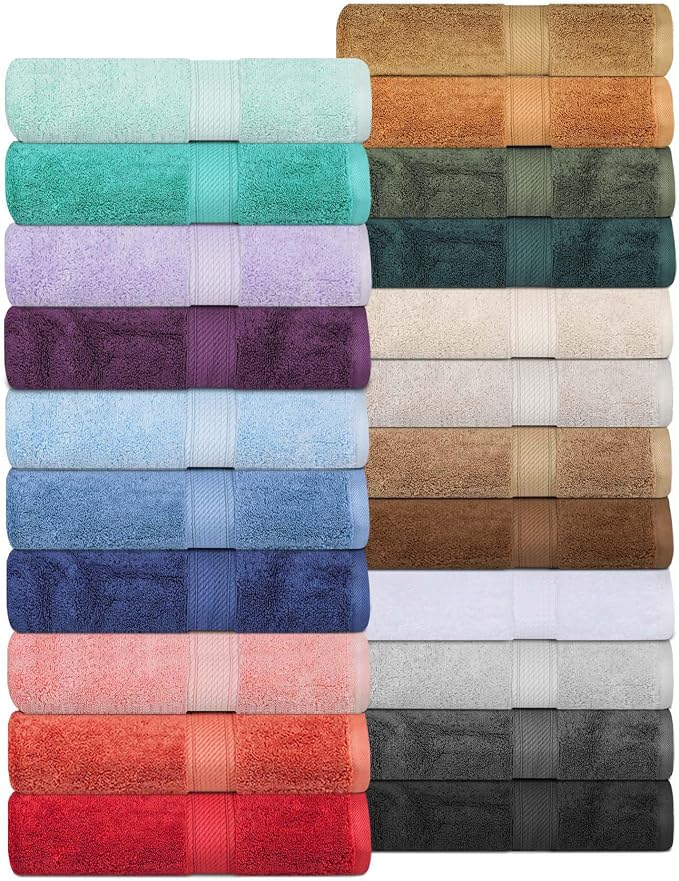 Superior Egyptian Cotton Pile Bath Sheet Set of 2, Ultra Soft Luxury Towels - Image 8