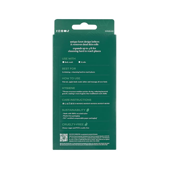 EcoTools Exfoliating Bath Net, Inspired by African Bath Net Sponge, Exfoliates - Image 11
