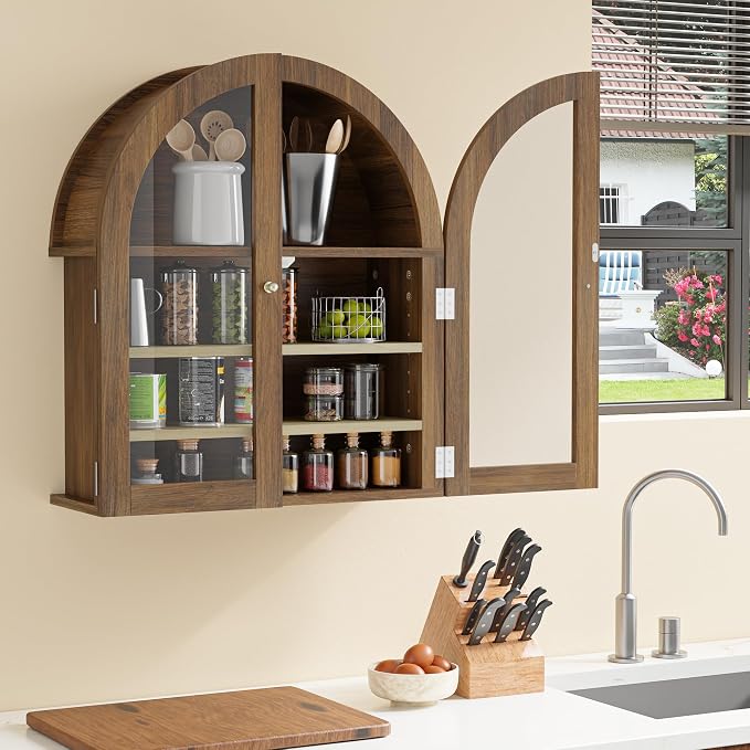 HOACT Arch Bathroom Wall Cabinet - Image 7