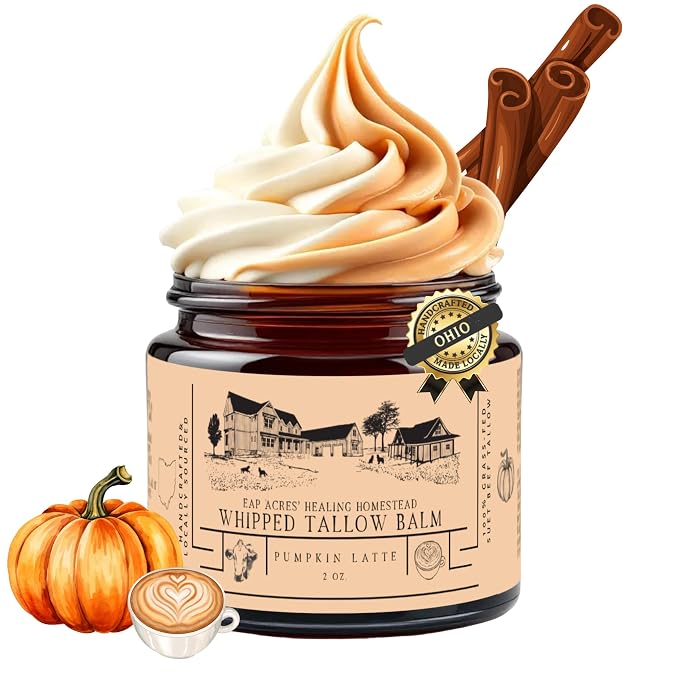 100% Grass-Fed Whipped Tallow Balm & Organic Jojoba Oil infused by EAPACRESHEALINGHOMESTEAD