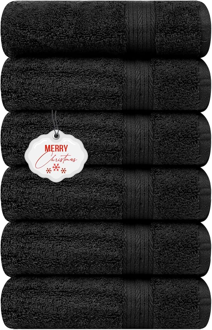 Ample Decor Hand Towels for Bathroom 18 X 28 Inch 600 GSM 100% Cotton, Soft by AmpleDecor