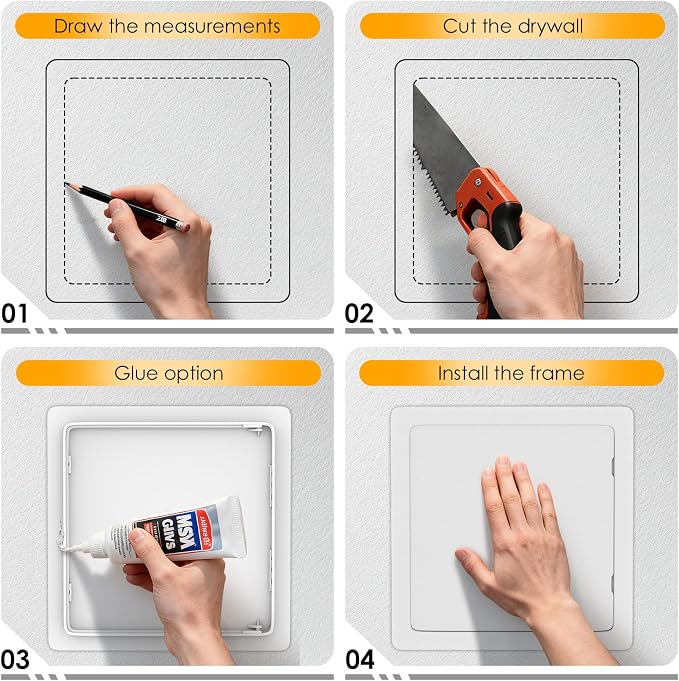 Suteck Plumbing Access Panel for Drywall Ceiling 16 x 16 Inch Reinforced - Image 3