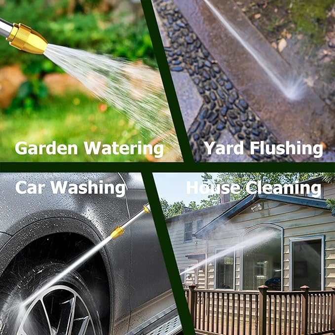 Upgraded Garden Hose Nozzle Sprayer, 100% Heavy Duty Metal Water Hose Nozzle - Image 5