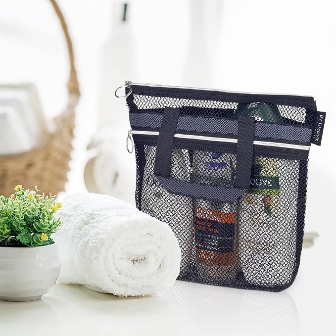 Mesh Shower Bag 10.2x9.9'' Quick-Dry Caddy - Image 5