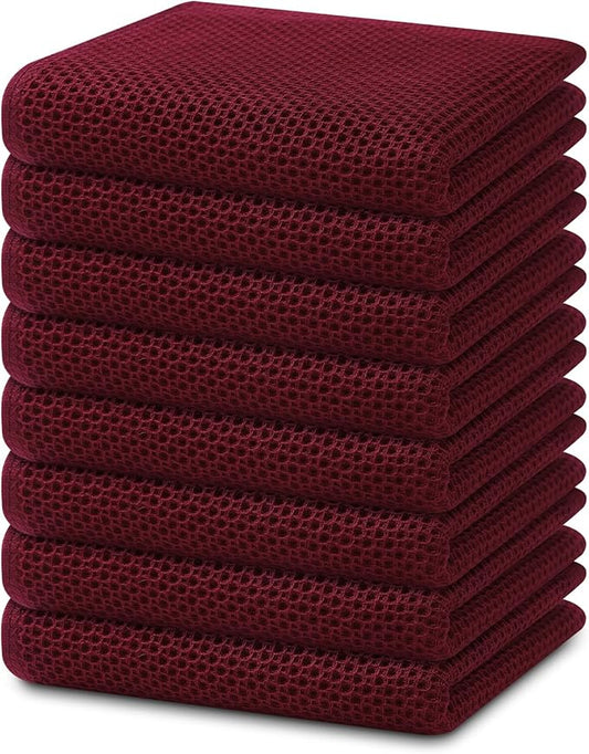 Homaxy 100% Cotton Waffle Weave Kitchen Dish Towels, Ultra Soft Absorbent Quick by Homaxy