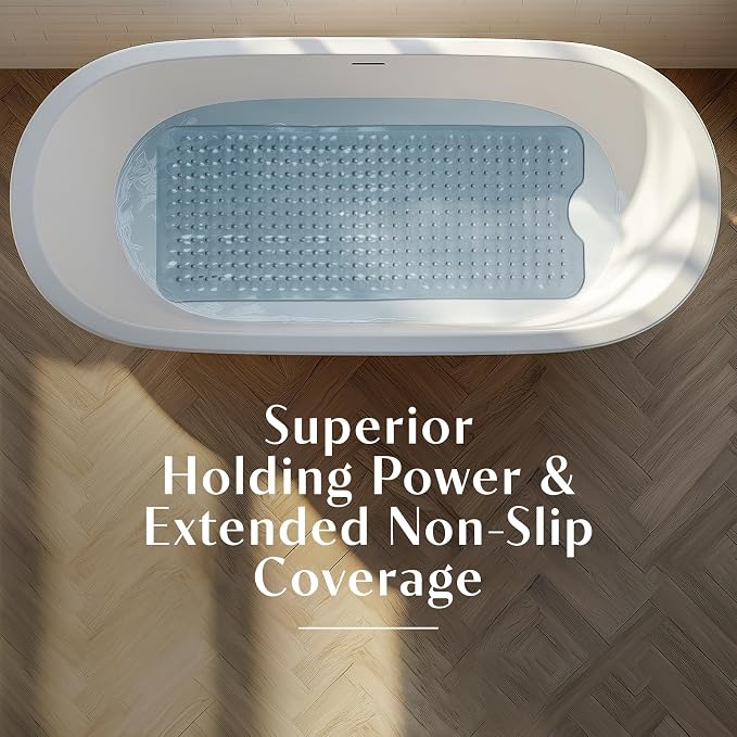 SlipX Solutions Power Grip Bathtub Safety Mat | Precision Grip Technology - Image 5