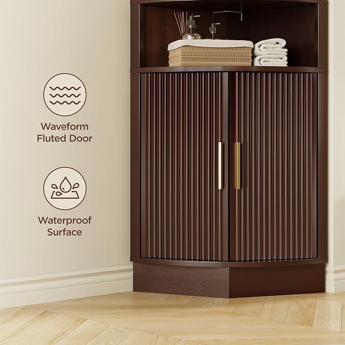 Corner Bathroom Cabinet, Modern Small Corner Cabinet - Image 4