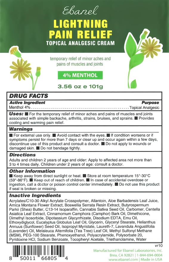 Ebanel Pain Relief Roll On for Arthritis, Strains & Sprains - Image 8