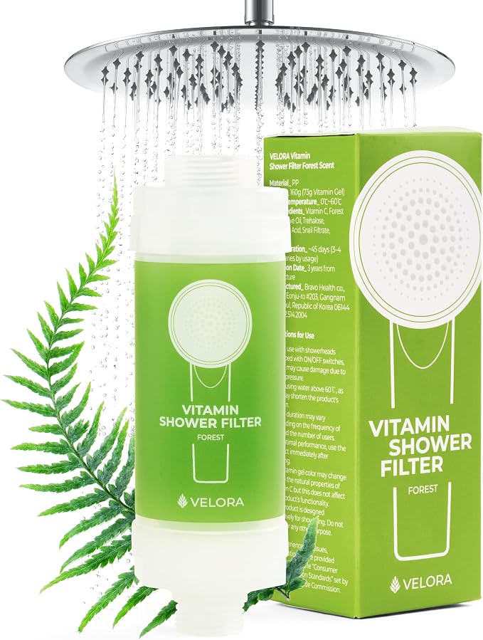 VELORA Vitamin C Shower Filter by BravoHealth