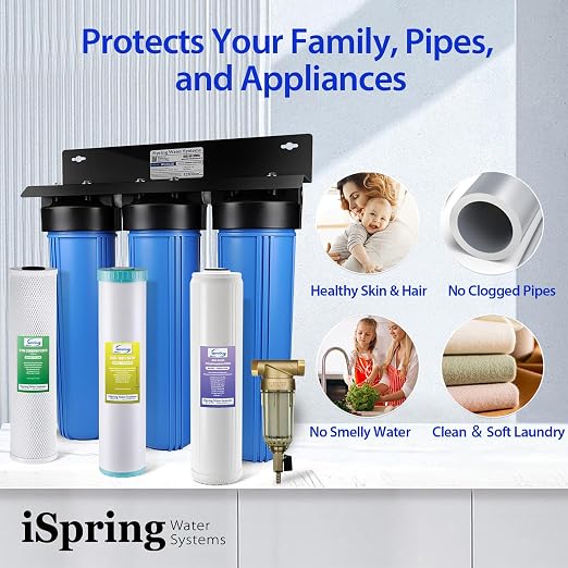 iSpring Whole House Water Filter System w/Spin Down Sediment Filter, - Image 5