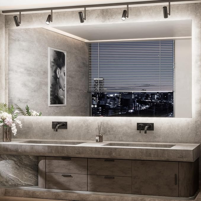 TETOTE 84 x 40 Inch LED Backlit Bathroom Mirror by TETOTE