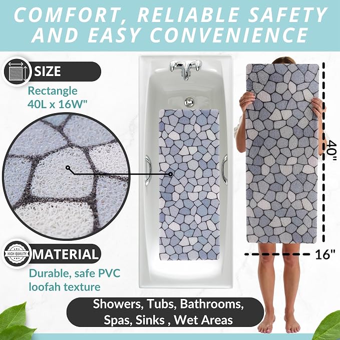 Non Slip Bathtub Mat Shower Mat - Image 3