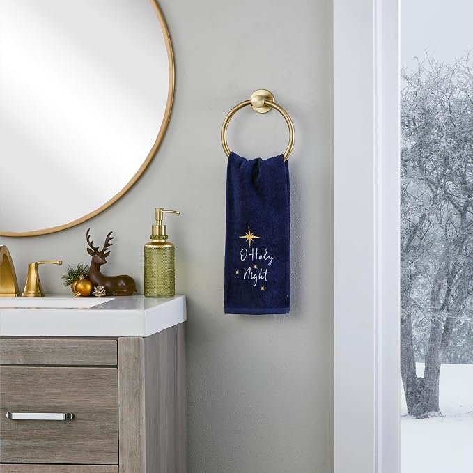 SKL Home Religious/Christmas/Winter O Holy Night Hand Towel 2pc Set - Image 6