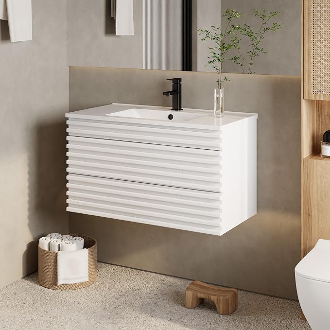 eclife 36" Floating Bathroom Vanity - Image 3
