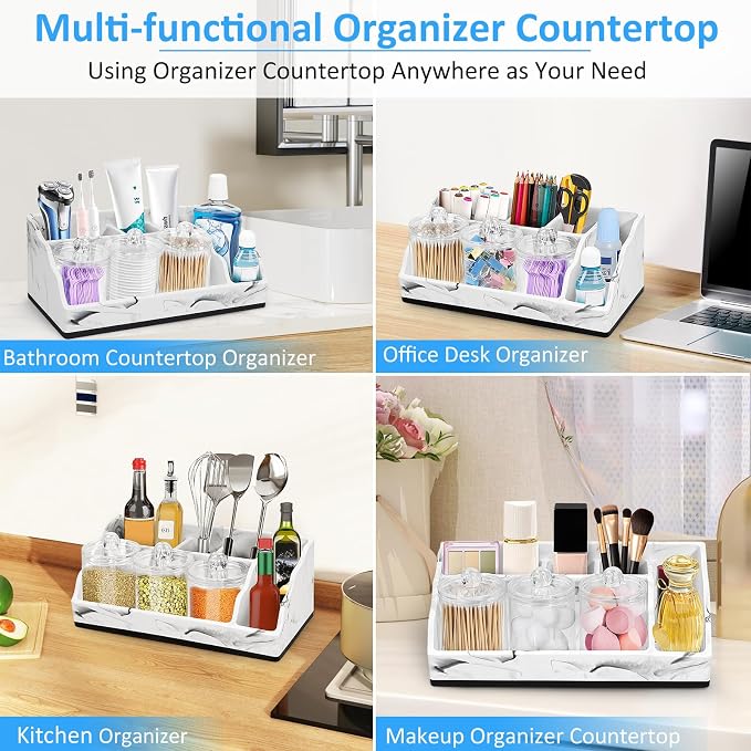 Bathroom Organizer Countertop, Toothbrush and Toothpaste Holder - Image 7
