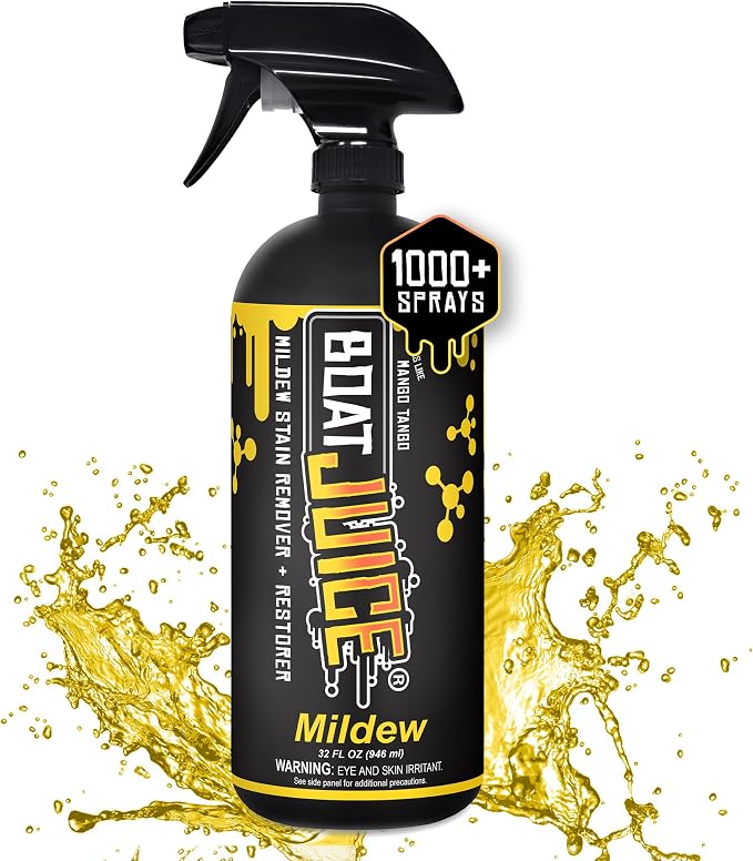 Boat Juice Mildew Stain Remover & Restorer Boat Cleaner | Marine-Grade Boat by BoatJuice