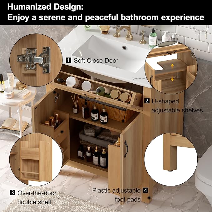 Harper & Bright Designs 30" Bathroom Vanity - Image 8