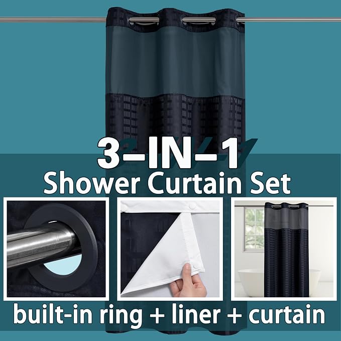 Conbo Mio Stall No Hook Shower Curtain - Image 3
