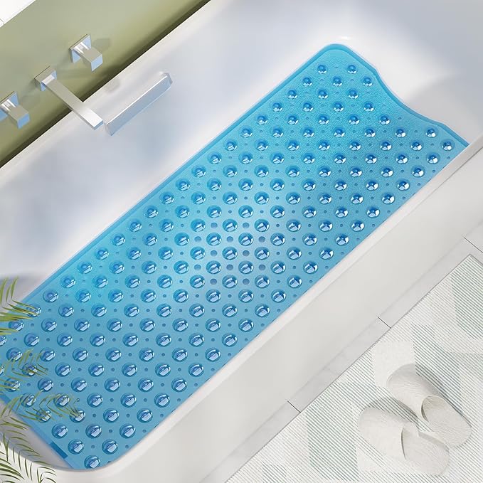 AmazerBath Shower Mat Non Slip 40 x 16 Inches, Bathtub Mat Shower Stall Mats - Image 2