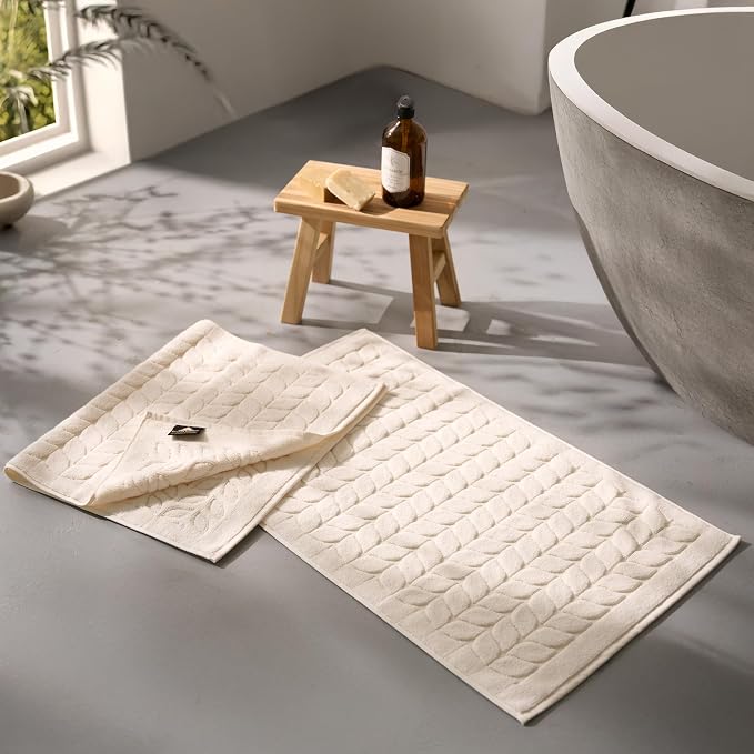 BAGNO MILANO Turkish Bath Towels, Soft Plush Jacquard Luxury Bath Towels - Image 2