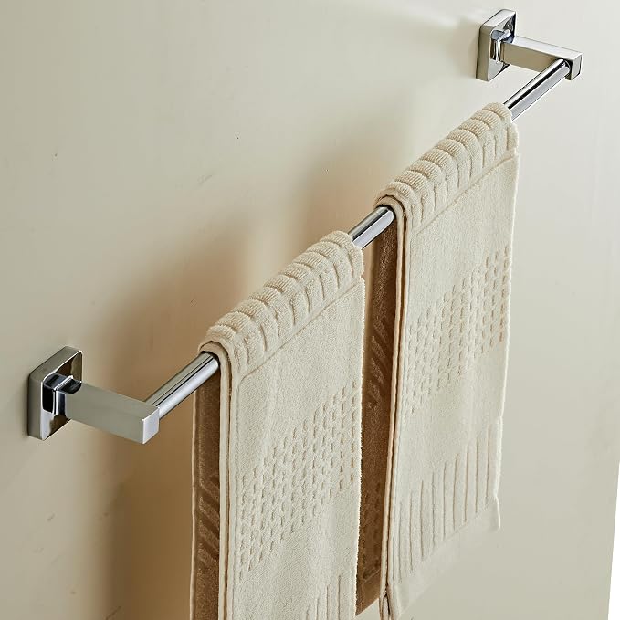 24 Inch Towel Racks for Bathroom Wall Mounted, Chrome Finish Stainless Rack - Image 3