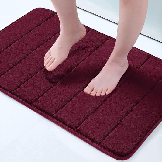Buganda Memory Foam Bath Mat, Ultra Soft and Non-Slip Bathroom Rugs, Water by Buganda