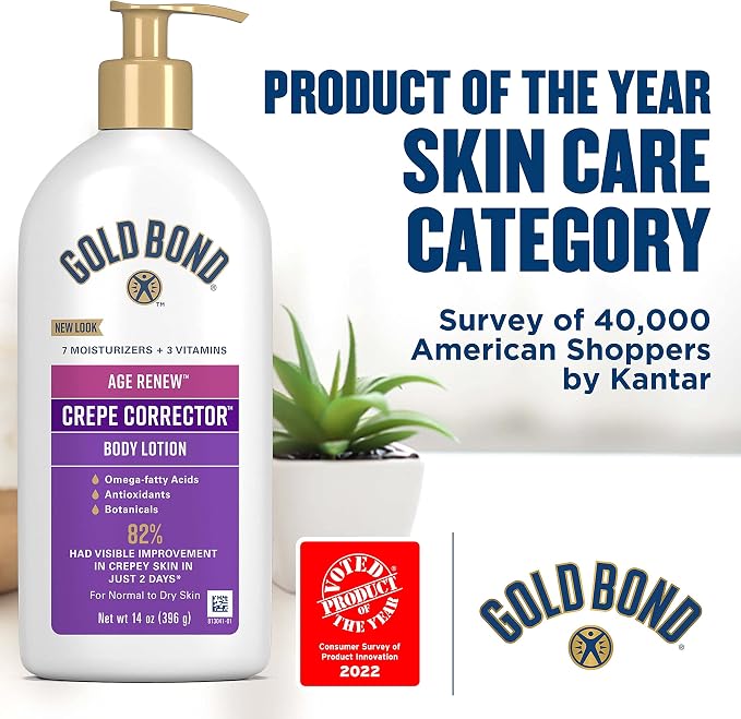 Gold Bond Age Renew Crepe Corrector Body & Face Lotion, Replenishing & - Image 3