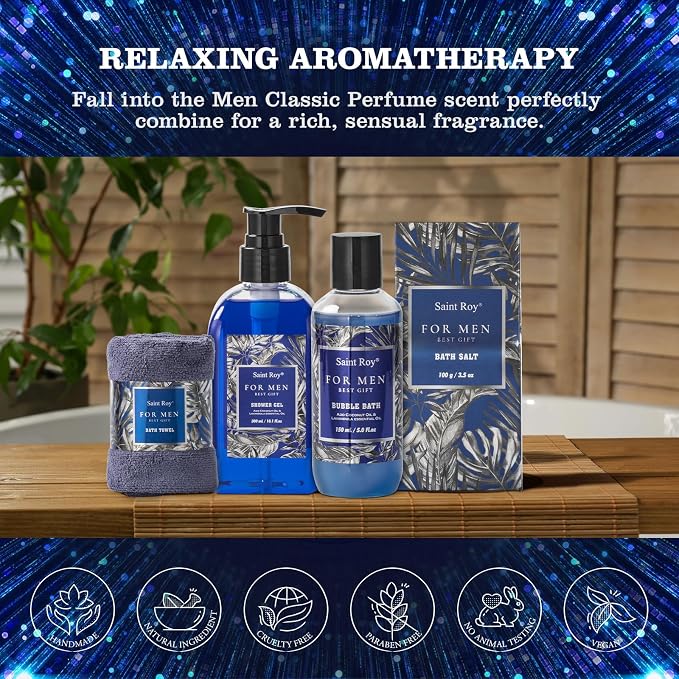 Fathers Day Christmas Gift Baskets, Birthday Gifts Spa Kit - Image 4