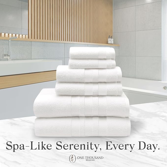 Premium Staple Cotton Bathroom Towel Set - Image 6