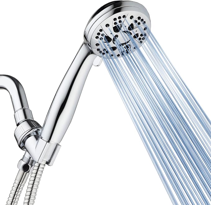 AquaDance For California High Pressure 6-Setting 3.5" Chrome Face Handheld by AquaDance