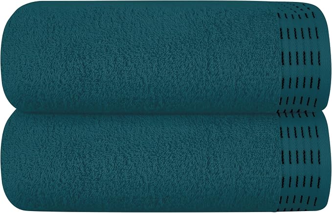 Cotton 2 Pack Oversized Bath Towel Set 28x55 inches, Large Bath Towels by Unknown