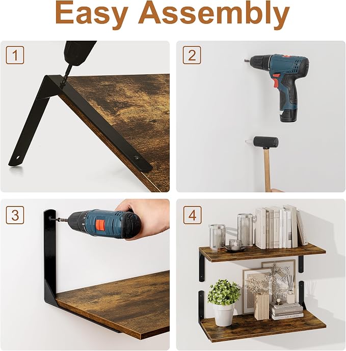 30" W x 12" D Floating Shelves for Wall, Deep Wall Shelves - Image 8