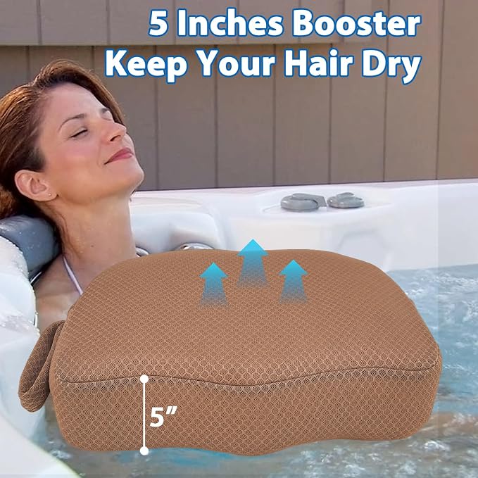 AEROiVi Hot Tub Booster Seat for Adults, 5 Inch Thick Supportive Cushion - Image 4