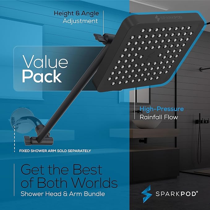 SparkPod Square Rain Shower Head - Image 3
