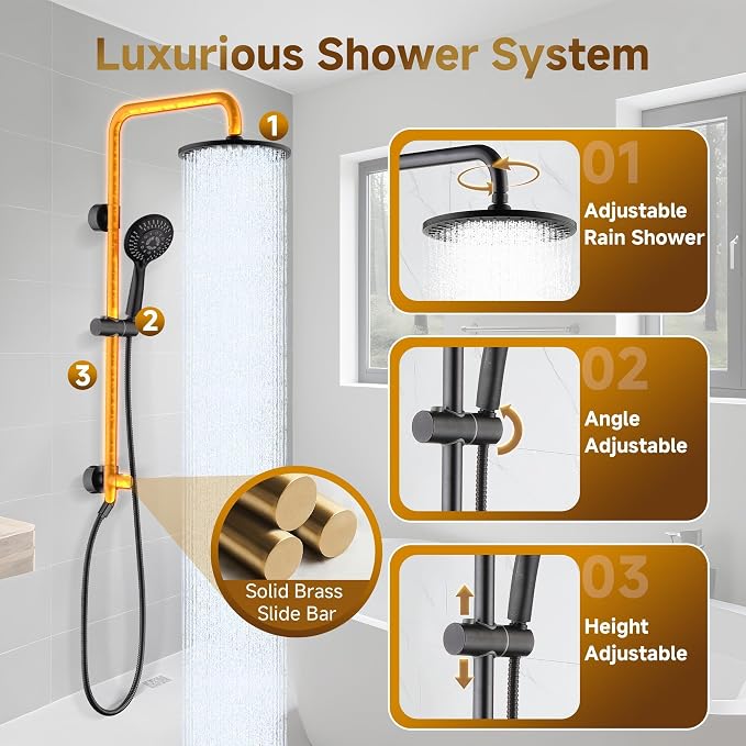 BRIGHT SHOWERS Rain Shower Heads System - Image 2