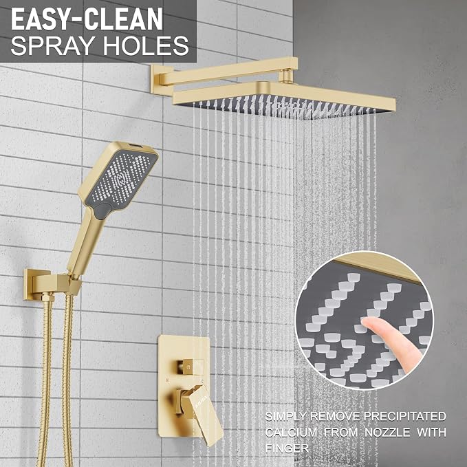 Shower System 13-Inch Rainfall Shower Head - Image 2
