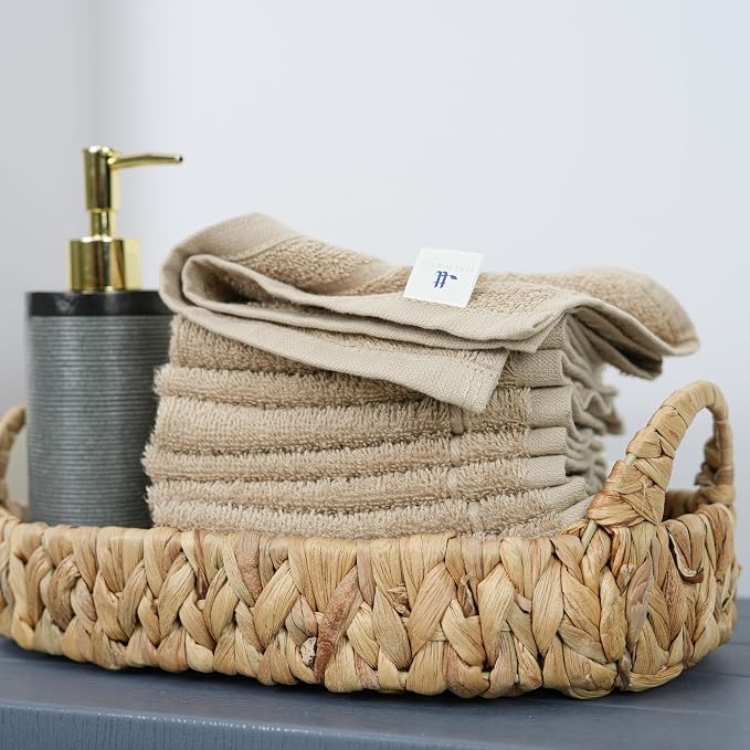 Tens Towels Pack of 24 Washcloths, 12 x 12 Inches, Lighter Weight, Quick to Dry - Image 4