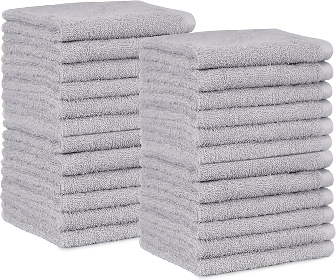 Amazon Basics Fast Drying Cotton Washcloths by AmazonBasics