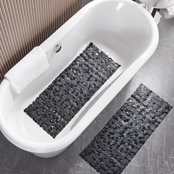Bath Shower Mat Non Slip: Extra Large Pebble Bathtub mat - Image 6