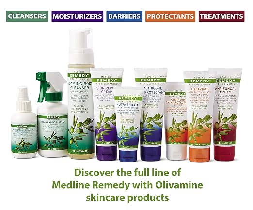 Medline Remedy Unscented Olivamine Skin Repair Cream and Body Lotion, 32 Fluid - Image 4