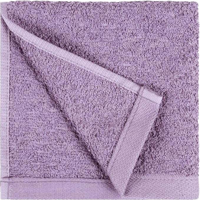 Amazon Basics face Towels for bathroom, 100% Cotton Extra Absorbent washcloth - Image 7