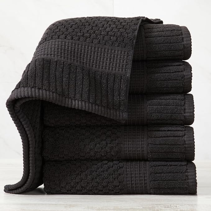 NY Loft 100% Cotton Hand Towel 6 Pack Hand Towel Set | Super Soft & Absorbent - Image 8