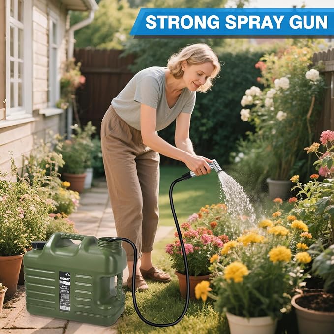 Portable Camping Shower with 5 Gallon Water Jug, 6000mAh Rechargeable Outdoor - Image 6