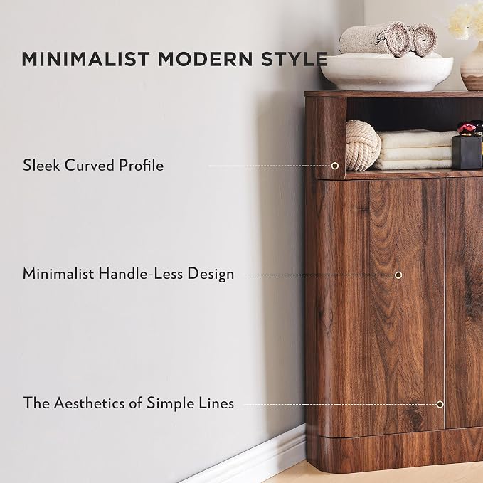 ACCOHOHO Modern Small Corner Cabinet - Image 5