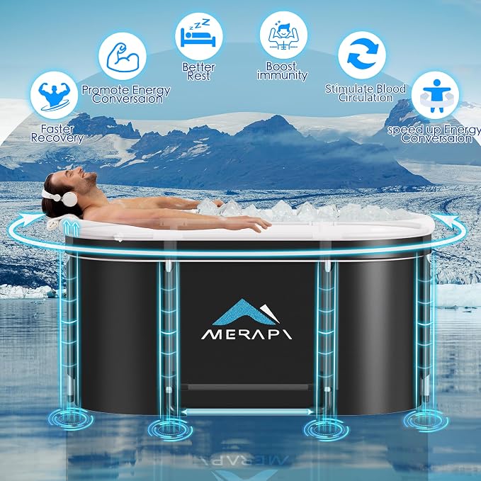 Merapi XL 131 Gal Large Oval Ice Bath Tub - Image 2