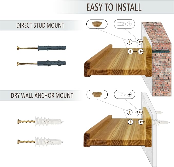 Floating Shelves for Wall 16 inch, Waterproof, Wall Storage Shelves - Image 8