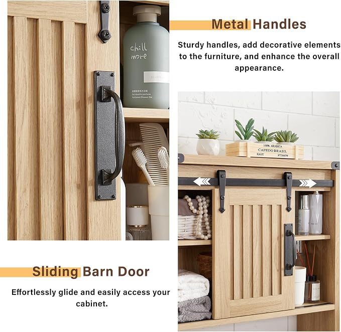 Bathroom Wall Cabinet, Farmhouse Medicine Cabinet - Image 6