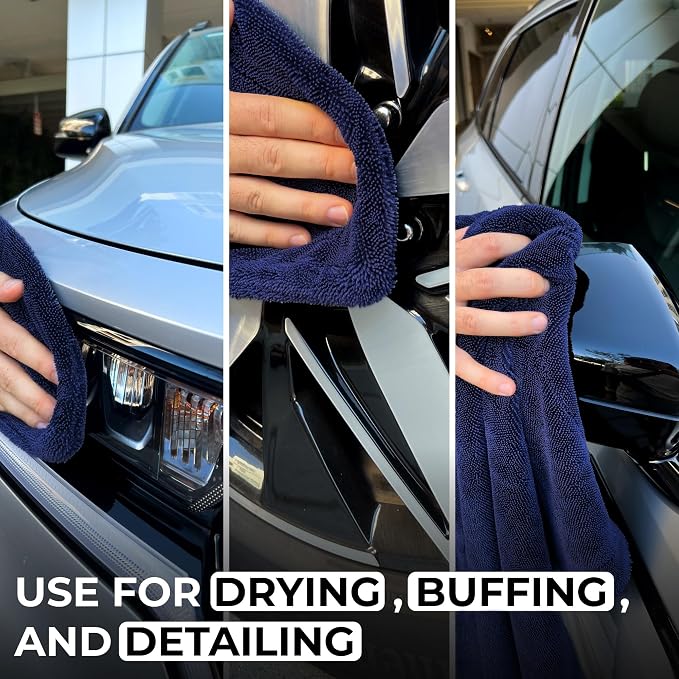 XL Car Drying Towel, 1300 GSM Professional Car Towel - Image 8