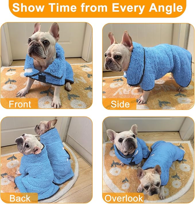 Bienbee Dog Bathrobe, Quick Drying Super Absorbent Dog Robes - Image 5