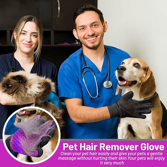 Upgrade Pet Grooming Gloves, Grooming Gloves - Image 7